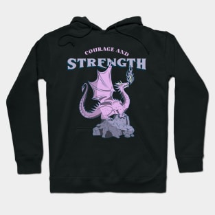 Dragon Courage and Strength Hoodie